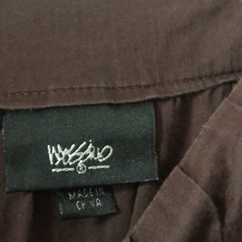 Super cute peasant dress - brown with black embroidery - Picture 5 of 6